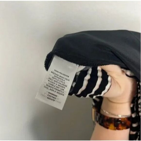 14th & Union Black Pioneer Pinstripe Tapered Leg Tie Waist Pants - Picture 5 of 8